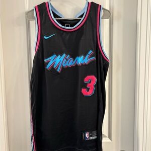 Nike Miami Dwyane Wade Vice City Jersey - Black Blue Pink